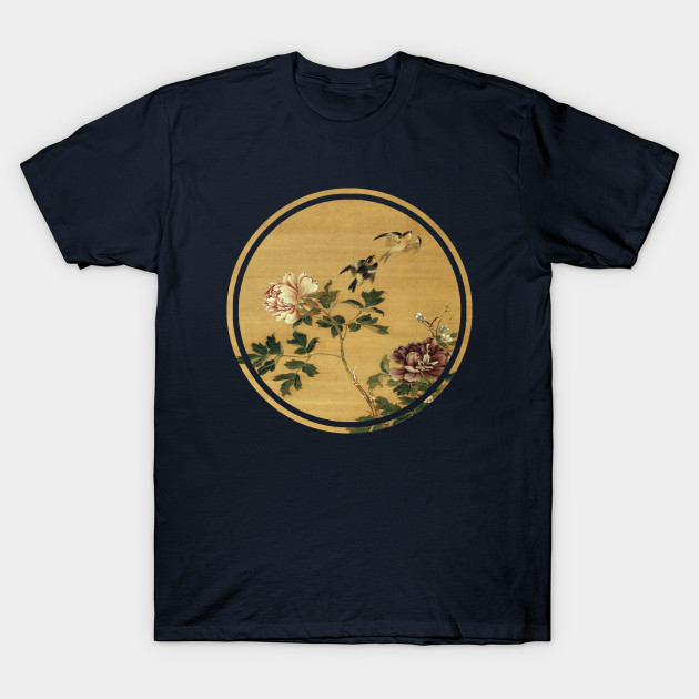 Old Japanese painting of birds and flowers